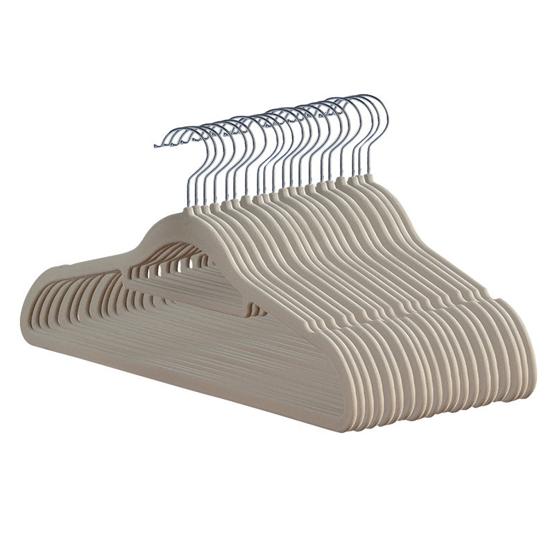 Picture of Flocking Hanger Anti-slip Hanger Drying Hanger Semi-round Hanger Household Hanger Drying Hanger Clothes Hanger Seamless Hanger