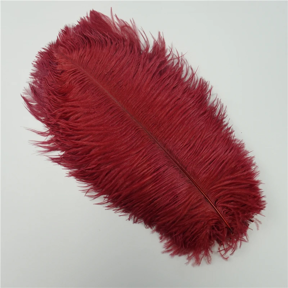 Picture of 10-15cm ostrich hair source factory bouquet wedding decoration feather wall handmade DIY crafts stage clothing