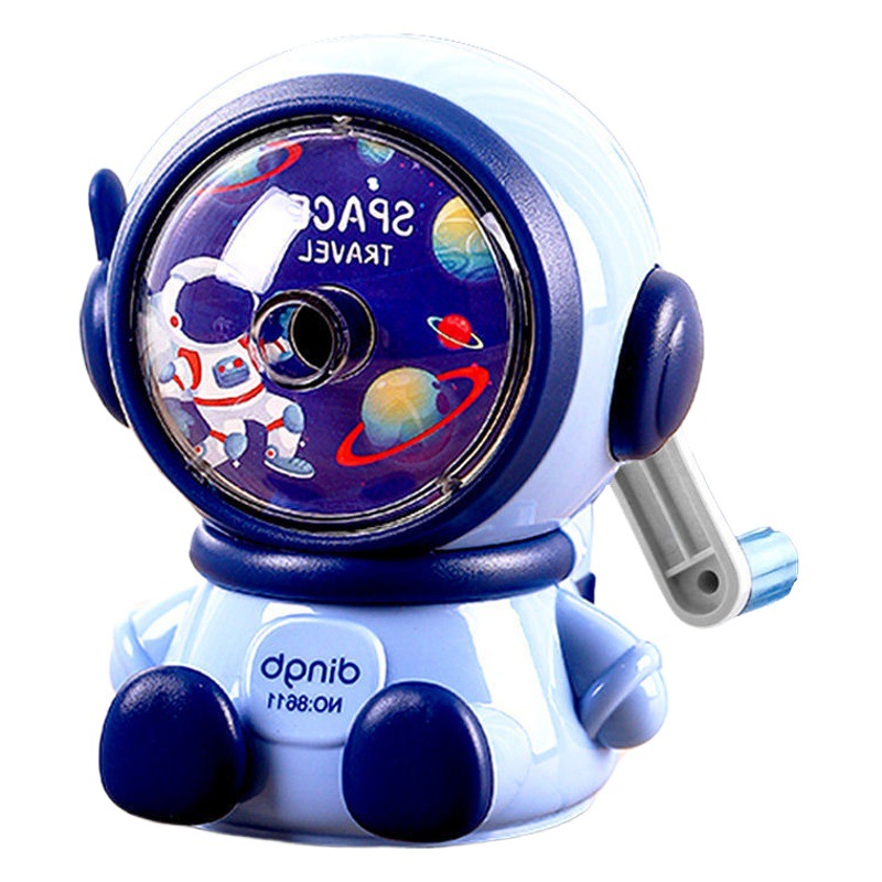 Creative spaceman pencil sharpener Dingbang stationery astronaut hand pencil sharpener primary school student cartoon pencil sharpener wholesale
