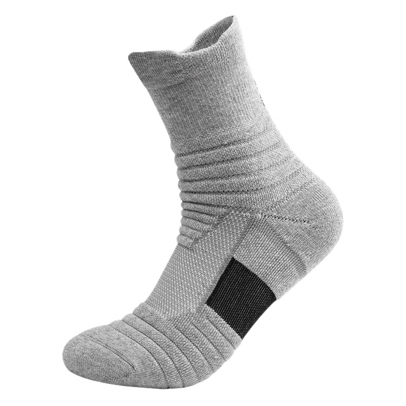 Basketball socks men's thickened towel bottom Terry socks Elite socks mid-length high-top running outdoor socks sports socks