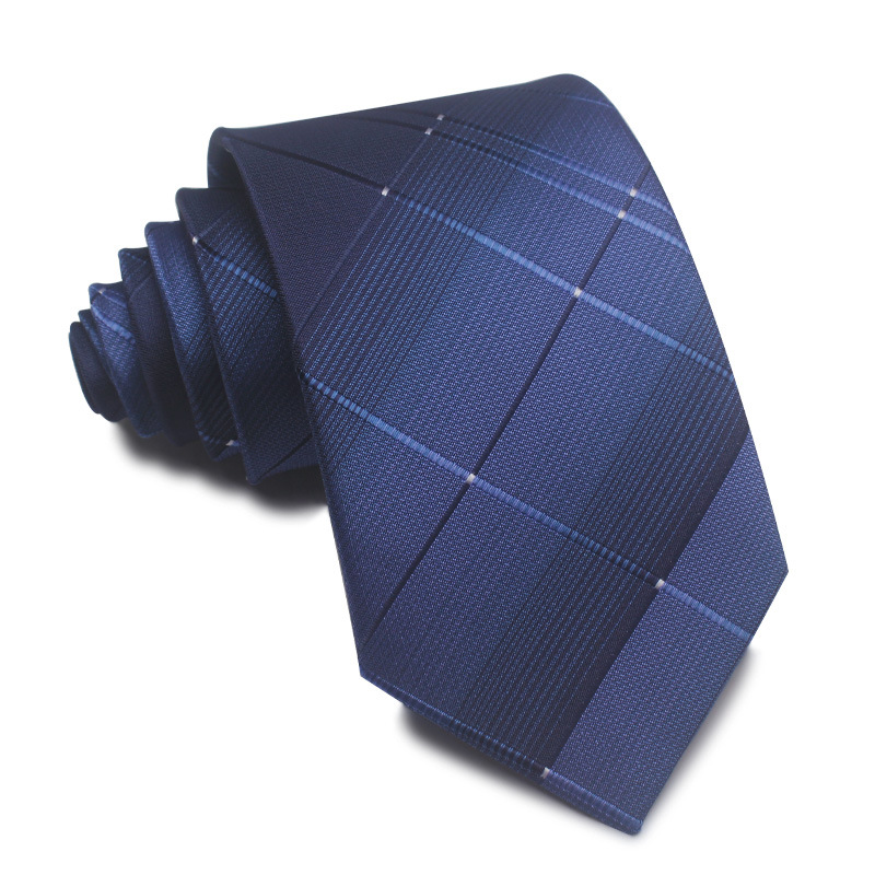 Picture of 25 New 8cm Polyester Jacquard Stripesd Tie 7cm Men's and Women's Business Formal Wear Casual High-End Red Black Blue