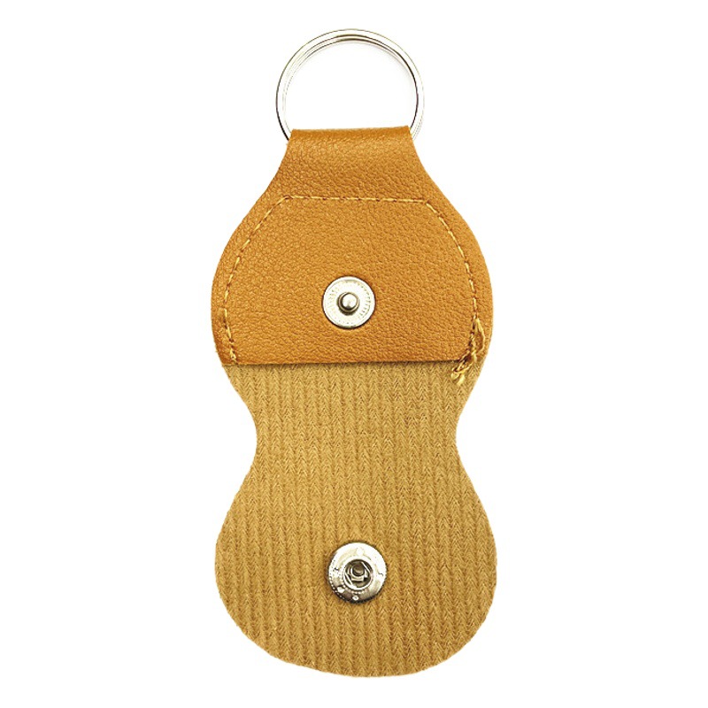 Multicolor Pu Leather Guitar Pick Clip Protective Cover Leather Keychain Keychain Bag Pick Storage Bag