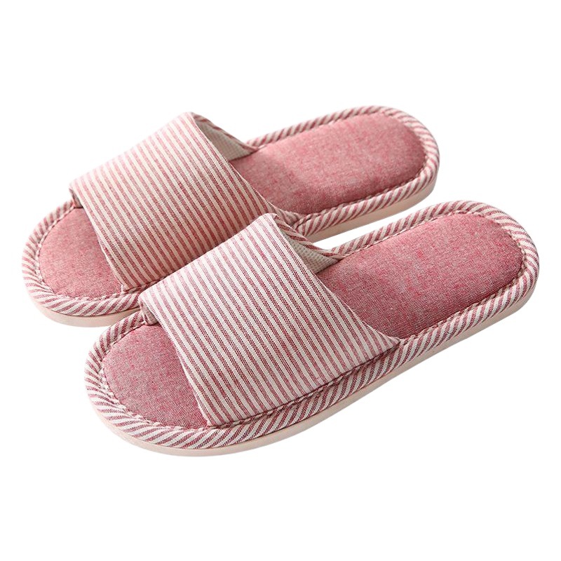 Slippers for Women and Men Home Indoor Non-Slip Household Four-Season Home Floor Cotton and Linen Soft Bottom Spring and Summer Linen Slippers Wholesale