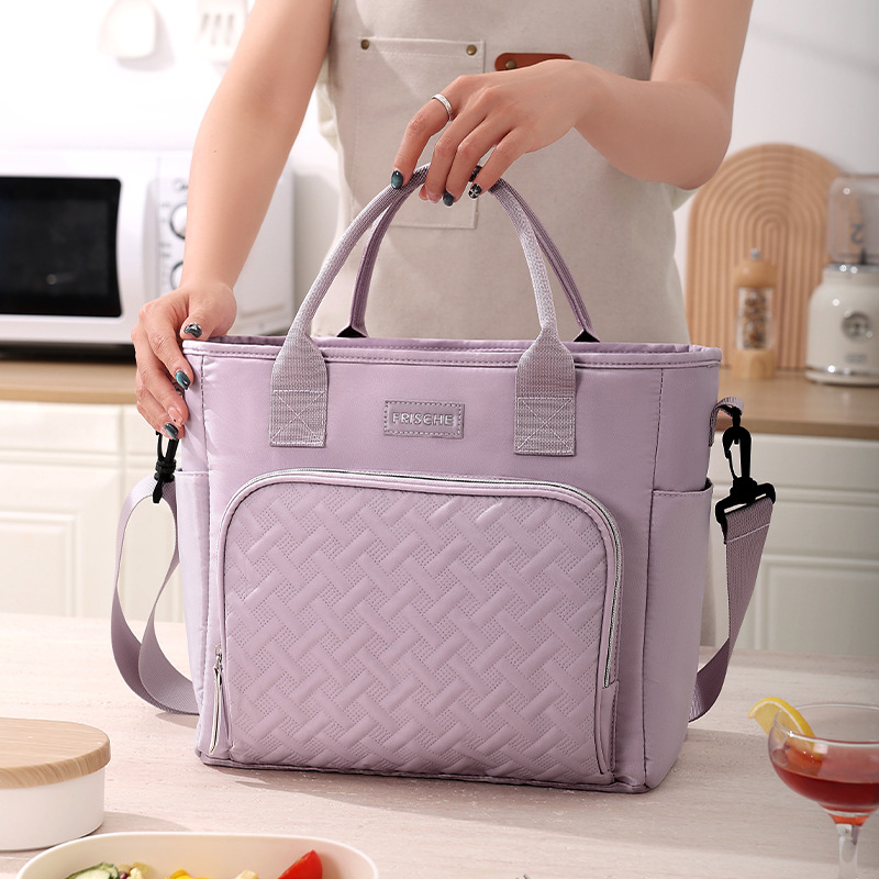 Bei Lian Large Capacity Heat Preservation Bag Office Handheld Lunch Box Bag Shoulder Lunch Bag PEVA Picnic Camping Ice Bag