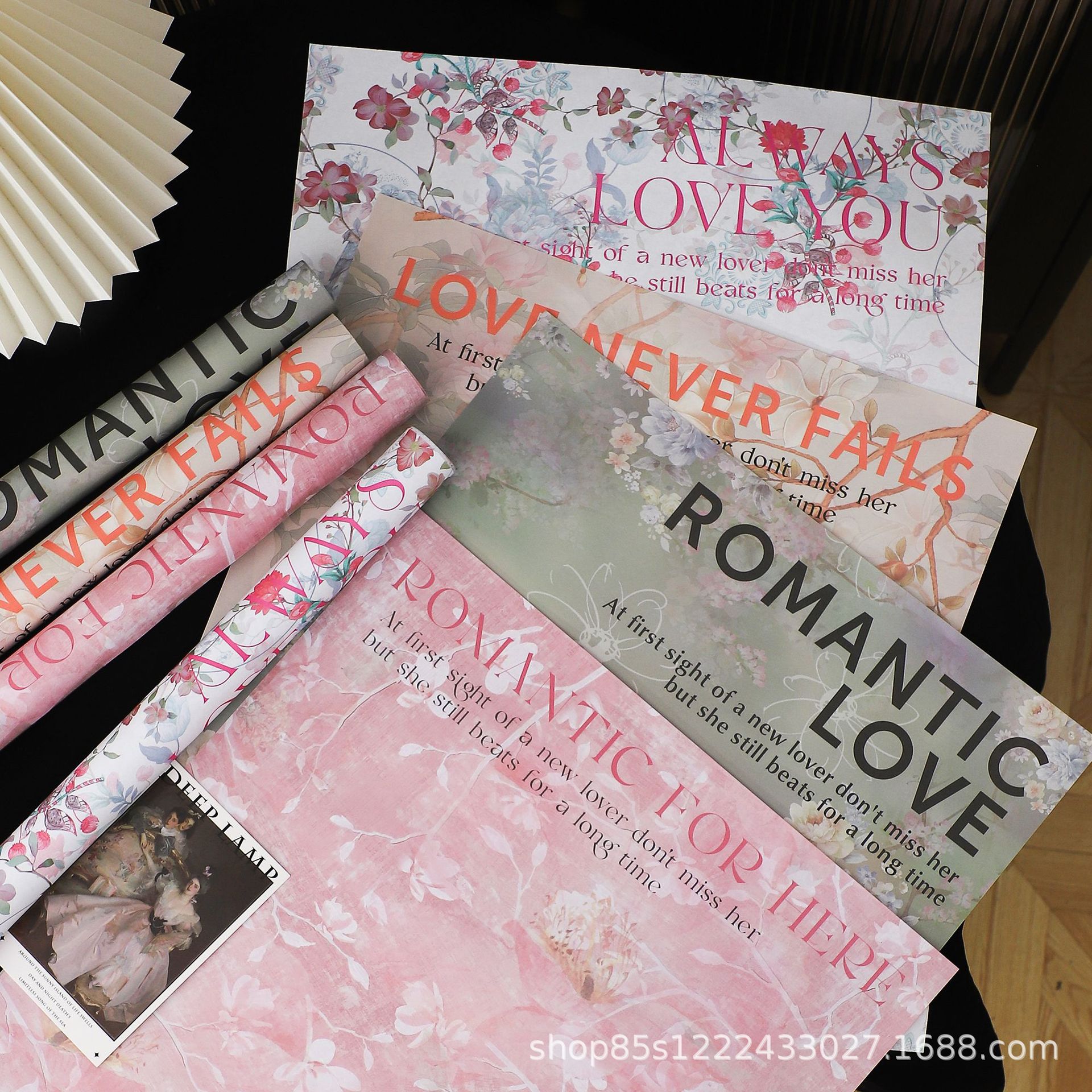 Zhuo Xian Flower Material Flower Rhyme Chinese Wrap Flower Paper Flower Art Material Bouquet Oil Painting Valentine's Day Gift Flower Wrapping Paper