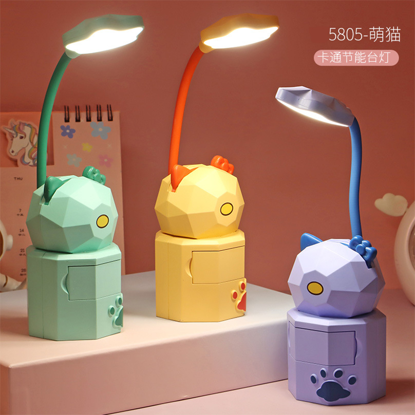 Picture of Creative cartoon rechargeable desk lamp learning students eye lamp kindergarten children Night Lamp bedside lamp gift wholesale