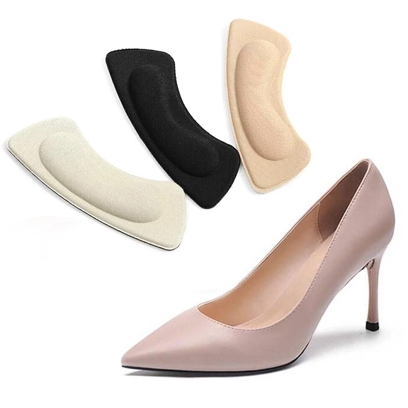Heel-mounted sponge anti-wear foot 4D thick half-size insole not heel-mounted high-heeled shoes anti-drop heel anti-slip adjustment code