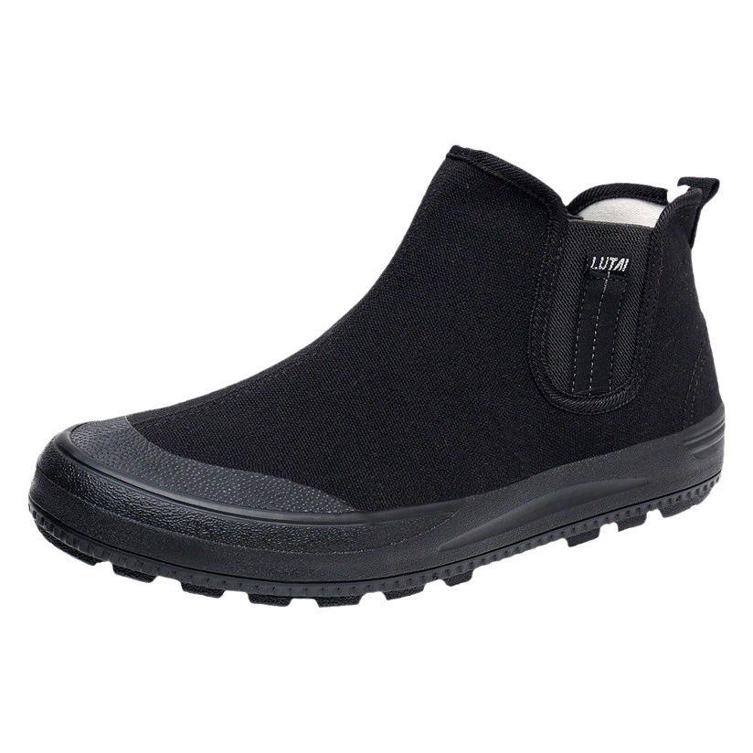 Lutai high-top labor protection shoes Labor shoes liberation shoes rubber work shoes construction site shoes breathable comfortable wear-resistant work shoes