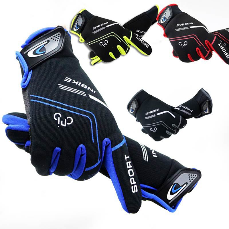 Touch Screen Cycling Gloves Long Finger Men's Sunscreen Outdoor Sports Fitness Autumn and Winter Cycling Gloves