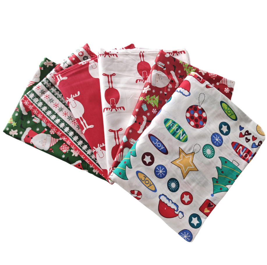 Cross-Border Hot Selling Pure Cotton Twill Fabric 5 Kinds of Cotton Handmade Fabrics Bedding Tablecloth Fabrics