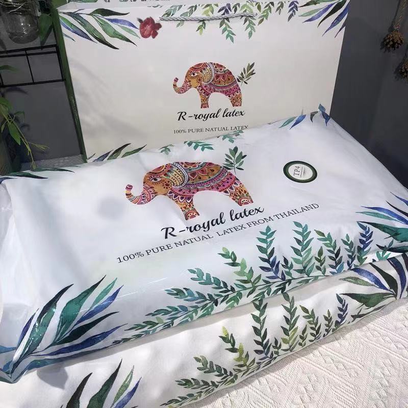 Picture of New Royal Thai Elephant Latex Pillow Natural Latex Neck Pillow Core Single Massage Gift Pillow Wholesale Delivery