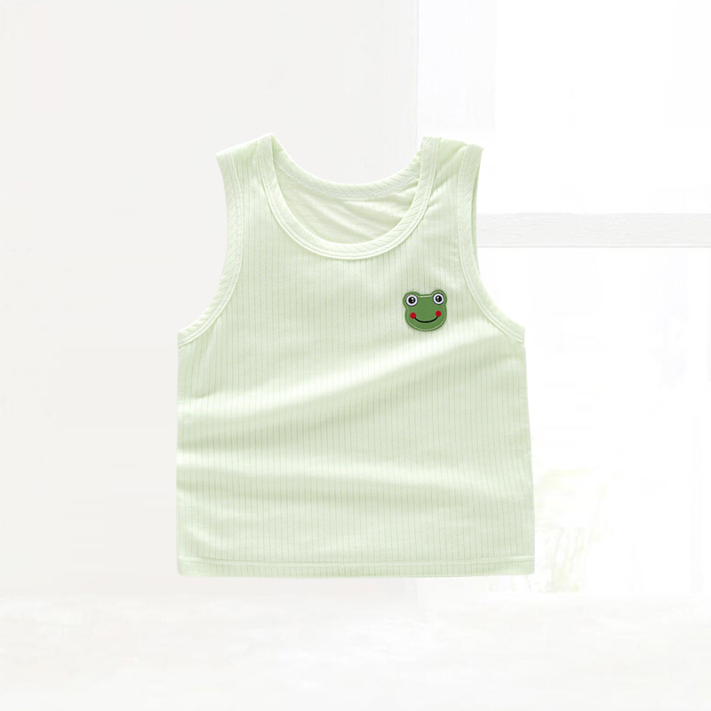 Picture of in stock wholesale baby vest summer children a summer top modal boneless baby base clothes