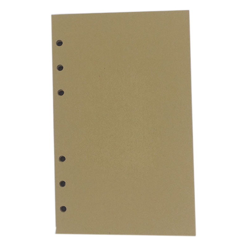 A5A6 Loose-Leaf Inner Core Budget Table Hand Account Storage Bag Zipper Bag Spacer Paper 7-Inch 6-Hole Refill English Label
