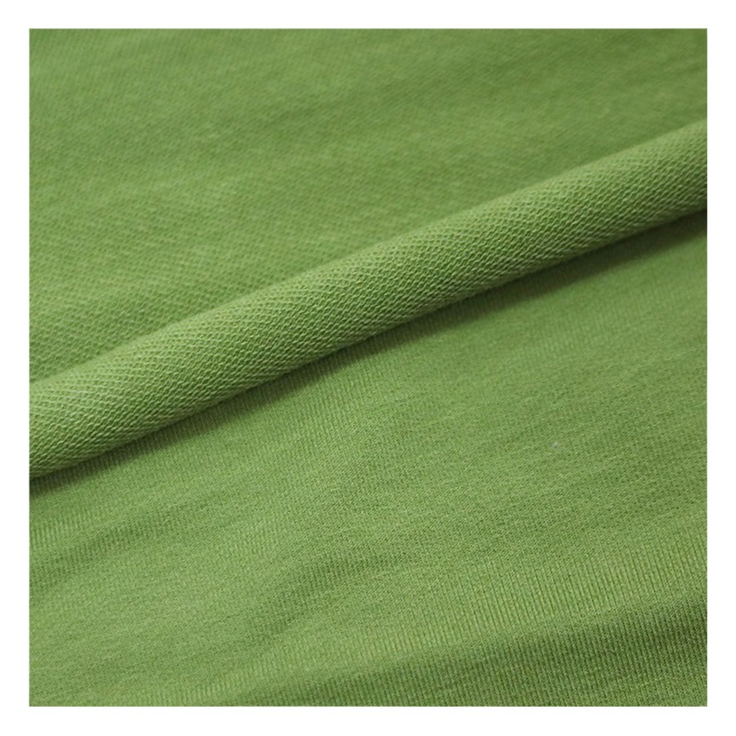 Pure Cotton Thickeneded Linen Cotton Sweatshirt Fabric Fish Scale Terry Sweatshirt Fabric Cotton Sweatshirt Small Terry Knitted Surface