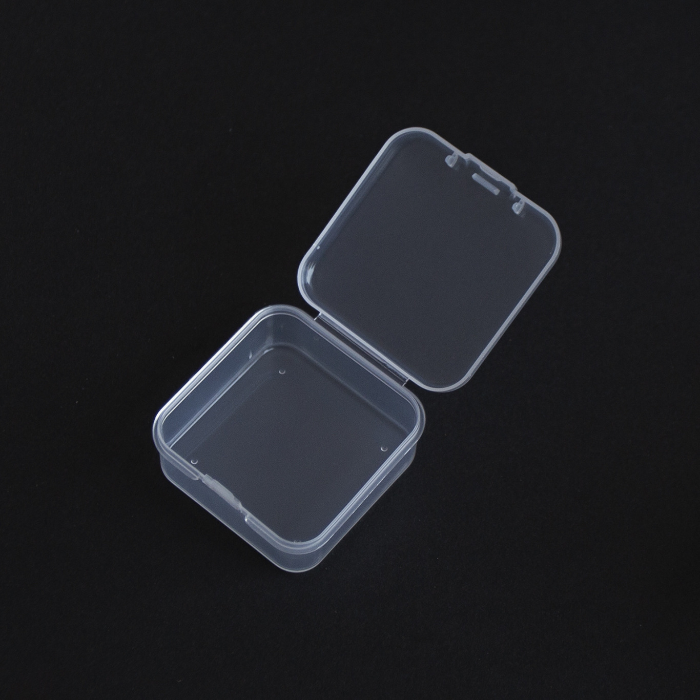 Square 4cm transparent plastic box mini storage box parts product packaging box small box PP material