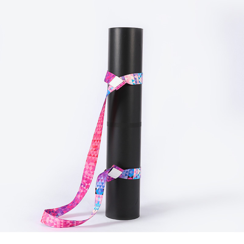 Picture of Factory Wholesale Digital Printing Yoga Mat Straps Nylon Colorful Binding Straps Storage Straps Binding Rope Yoga Stretch Straps