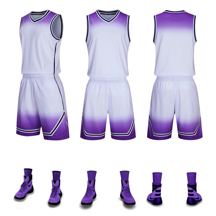 Picture of New basketball uniform set custom summer adult children's training game team uniform group purchase wholesale breathable sweat-absorbent Jersey