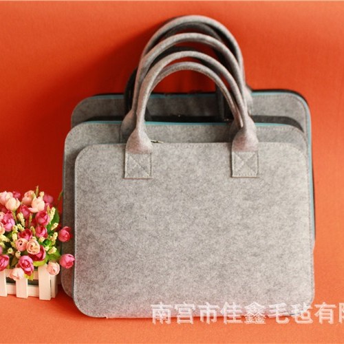 Felt Laptop Bag 12 Inch 13 Inch 14 Inch 15.6 Inch Flat Bag Business Felt Documentation