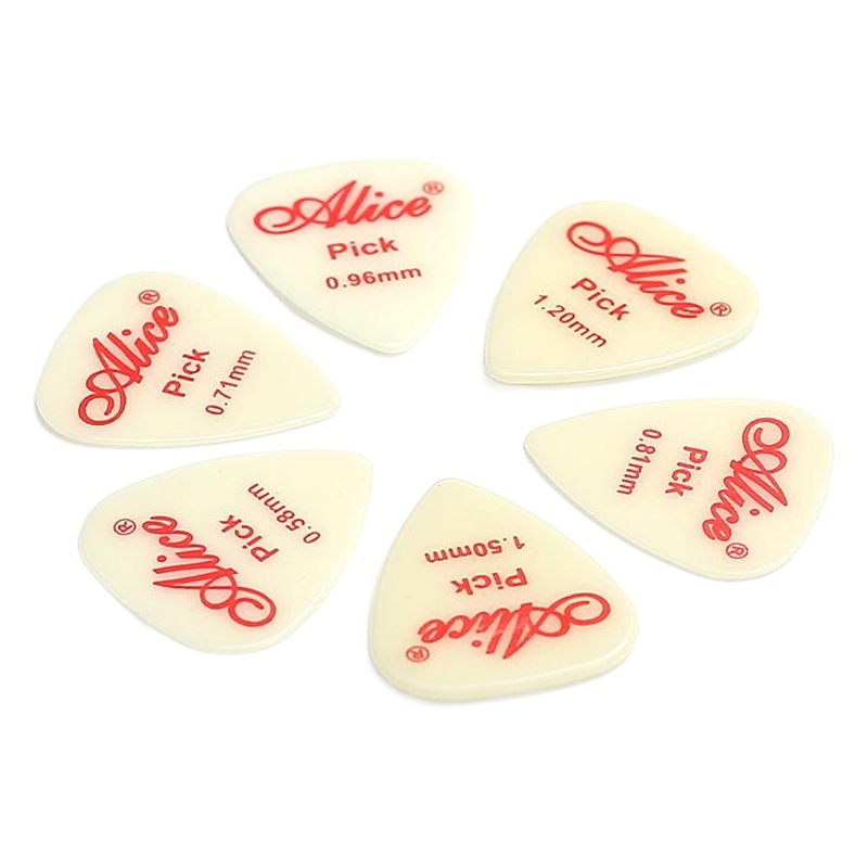 Alice Alice Nylon Guitar Picks Folk Electric Guitar Strumming Speed Playing Non-Slip Shrapnel 100 Boxes Pick