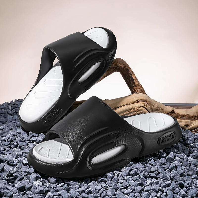 Eva Slippers, Home Slippers, Good-Looking, Comfortable and Fashionable, Men's Summer Outer Wear, Non-Slip Air Cushion, Cushioning and Stepping on Shit