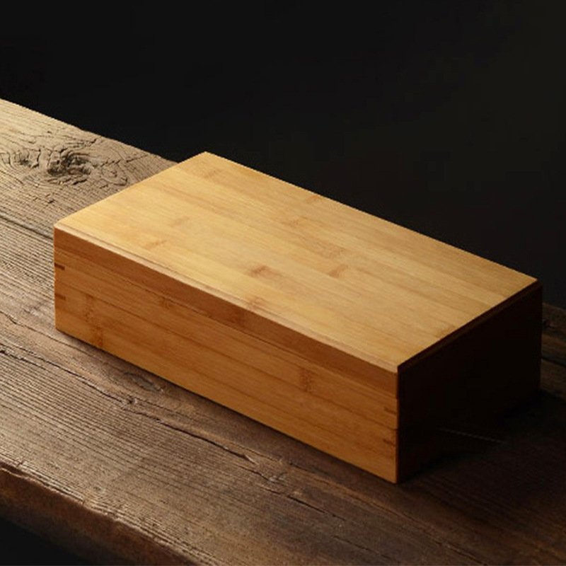 Picture of Wooden Moon Cake Gift Box Packaging Wooden Box Divided Gift Box Wooden Crafts Storage Box Wooden Box with Lid Wooden Box
