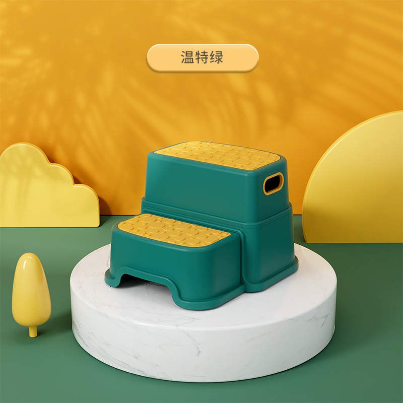 Picture of Children's footstool non-slip height-increasing multifunctional washing step storage baby washing step stool toilet pedal