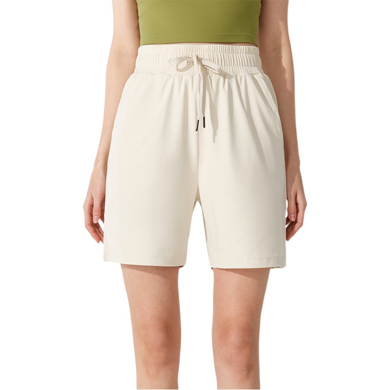 Grade 5A Antibacterial Sports Shorts Women's Summer Thin Green Loose Slimming Mid-length Pants Casual Pants Wide-leg Five-point Hot Pants