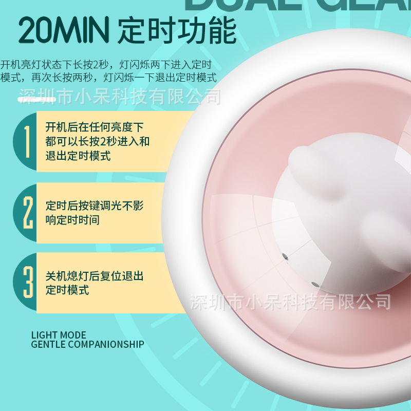 Picture of New exotic LED night light space mouse lamp usb charging smart bedside sleep feeding lamp creative gifts