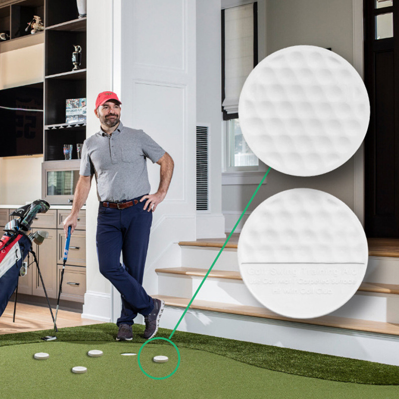 Melelinks Patented Product Single White Bulk Golf Flat Ball Practice Ball Golf Sports Product