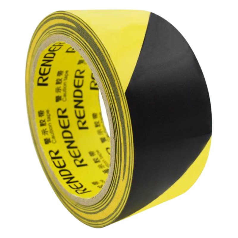 pvc warning tape black and yellow safety sign tape zebra crossing landmarks ground yellow floor Division tape