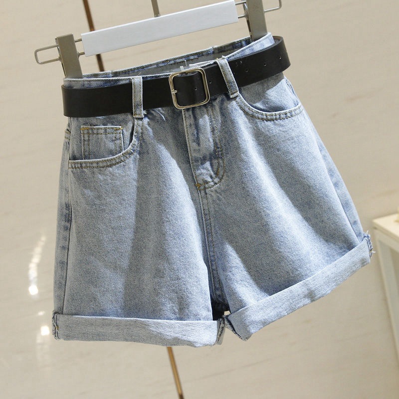 Picture of Women's Denim shorts summer new 2020 fashion versatile slimming Korean style wide leg curling A- line hot pants ins fashion