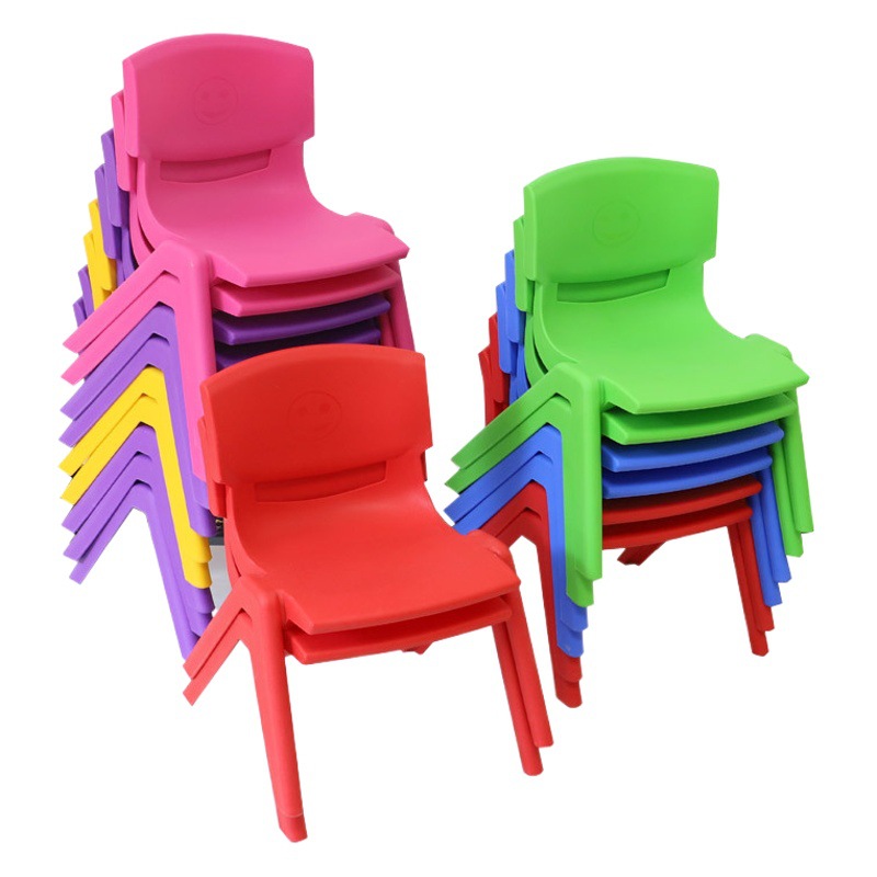 Kindergarten Chair Children's Plastic Backrest Chair Thickened Student Training Course Desk Chair Adult Stool Factory Wholesale