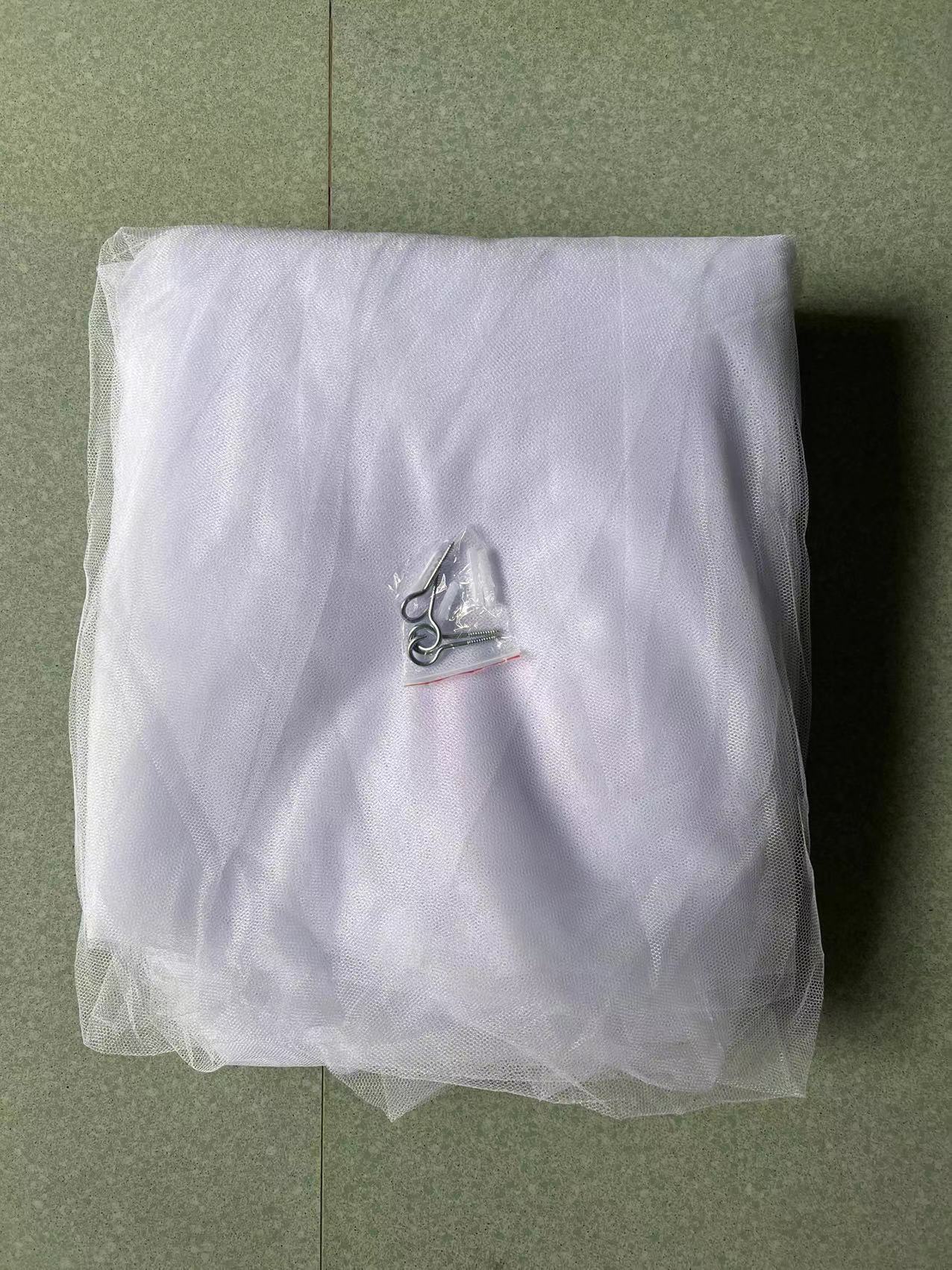 Picture of Four-Sided Door Opening Square High-Large Mosquito Net Polyester Simple Black Square Gauze Double Three-Door European and American Household Anti-Mosquito Net