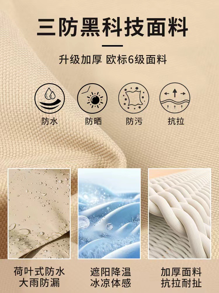 Picture of Canopy Shade Cloth Triangle Thickened Oxford Cloth Outdoor Canopy Swimming Pool Courtyard Balcony Sunscreen Waterproof Sunshade Sail