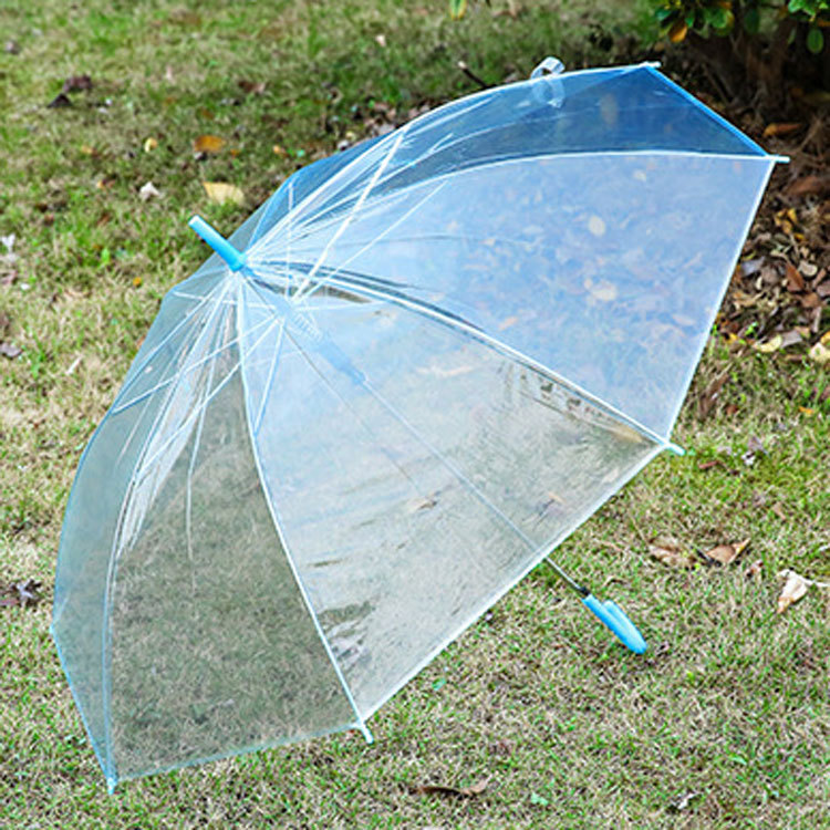 Creative logo printing automatic umbrella umbrella advertising umbrella wholesale long handle transparent umbrella gift umbrella simple