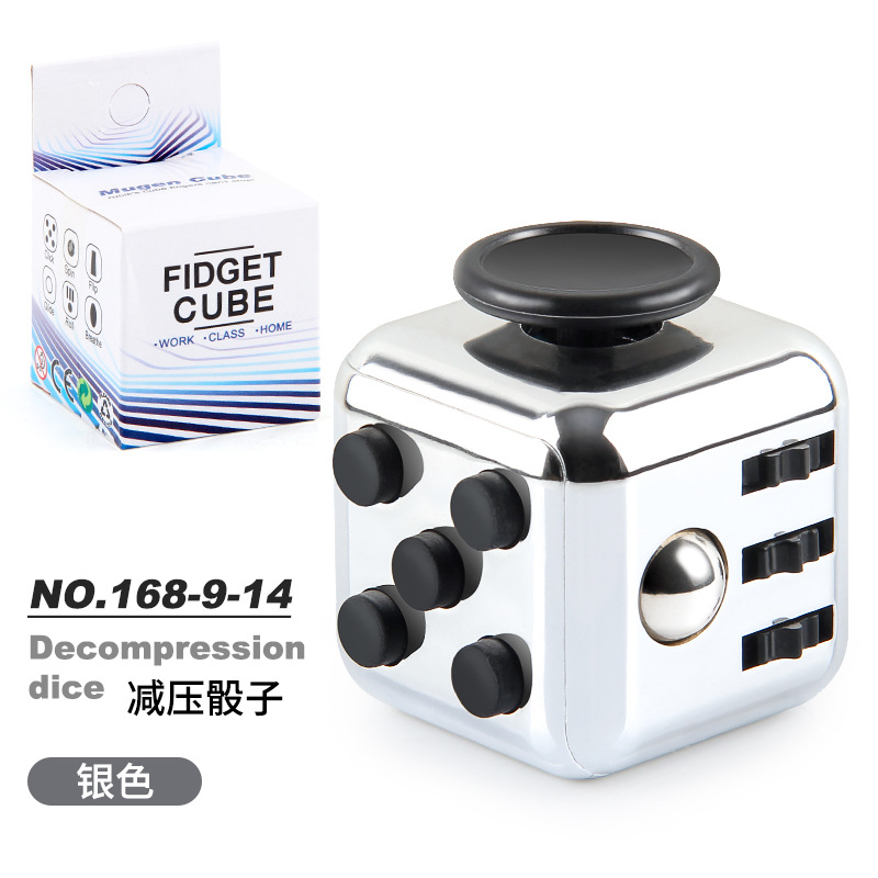 Picture of Cross-border New Strange Toy Decompression Rubik's Cube Vent Decompression Dice Press 6-sided Finger Rubik's Cube Source Factory