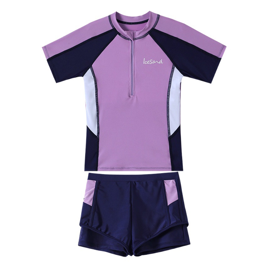 Children's Swimsuits, Girls' Sun Protection Swimsuits, Medium and Large Kidsren's Baby Split Boxer Briefs, Conservative Student Girls' Swimsuits
