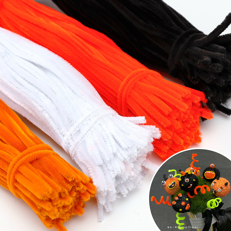 New Halloween Twist Bar Decoration Accessories Pumpkin Flower Shop Holiday bouquet Packaging Wholesale Handmade DIY Material