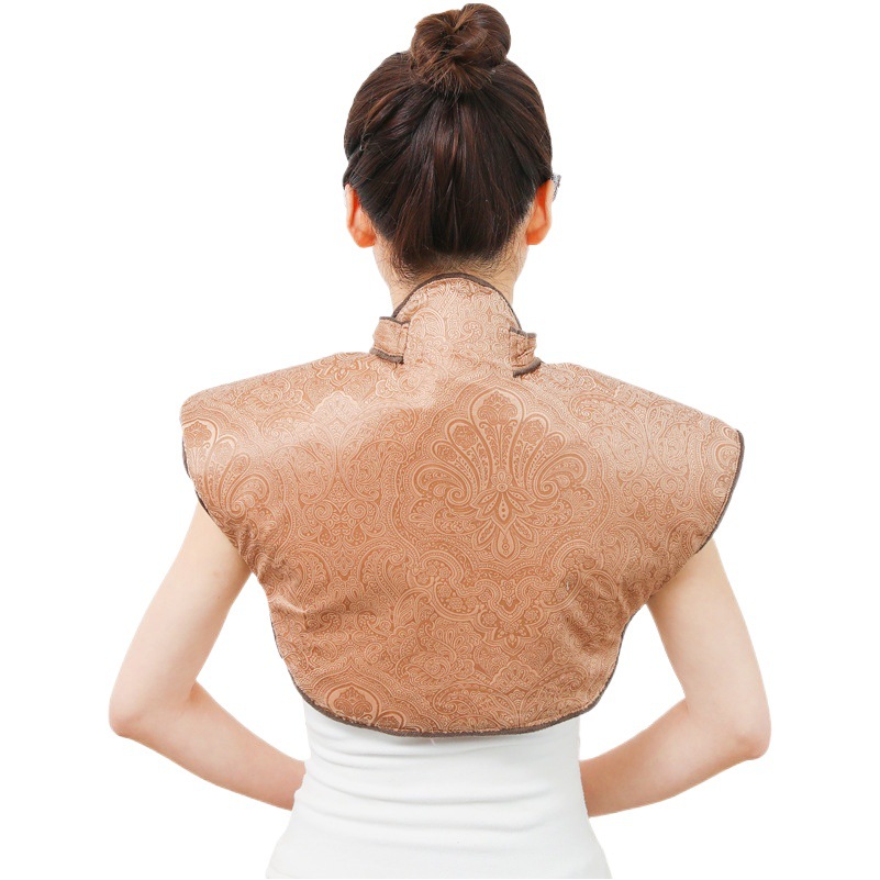 Electric heating moxa velvet shoulder neck heat pack smokeless moxibustion shoulder neck cervical salt bag warm factory wholesale