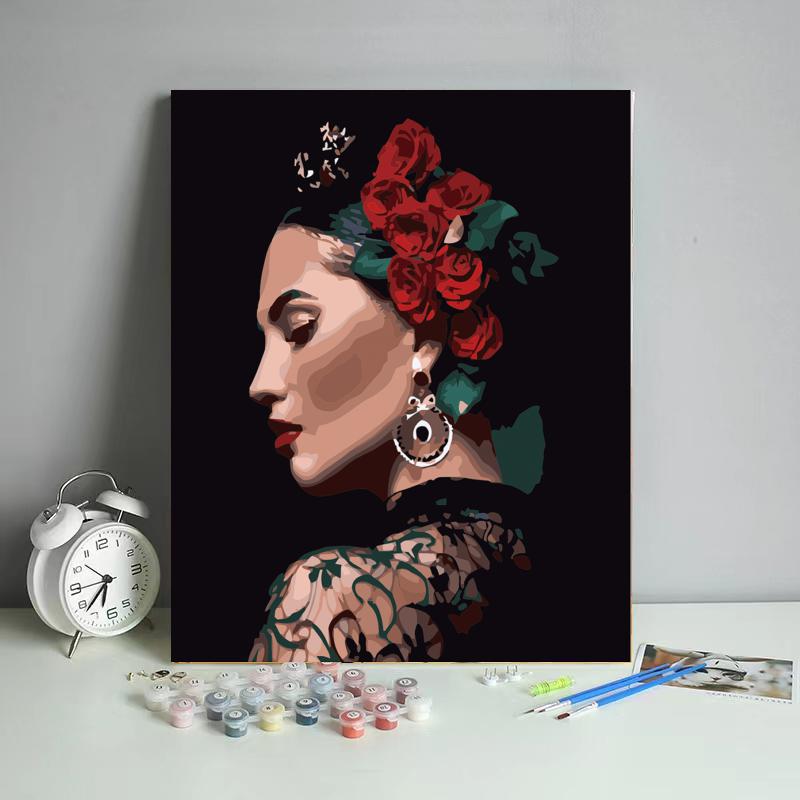 Picture of DIY Digital Oil Painting Factory Human Art Amazon Fba Batch Shopify Cross-Border Foreign Trade Wholesale