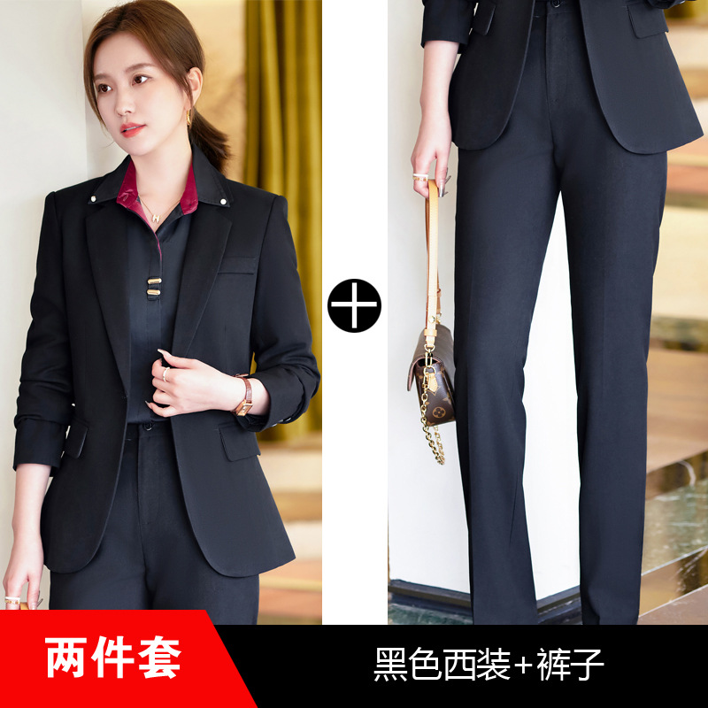 Picture of Spring and Autumn suit suit women's autumn and winter temperament goddess Fan small professional manager jacket formal wear front desk work clothes