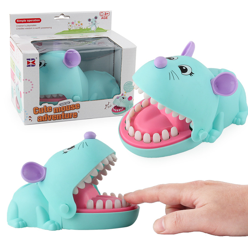 Picture of Cross-border export children bite hand trick toys variety of spoof decompression shark crocodile dog bite hand biting toys