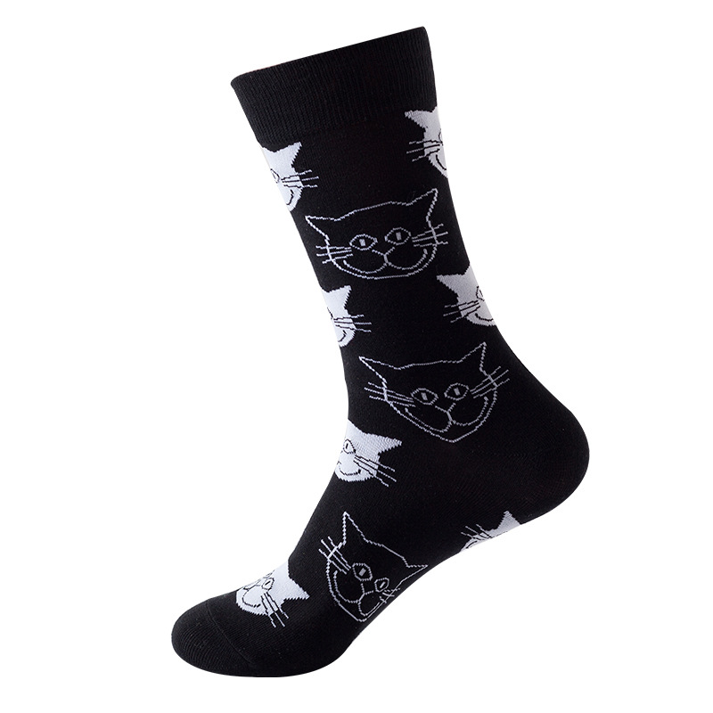 Picture of New Amazon Mid-Calf Socks for Men, Cotton, Women's European and American Ins Style Autumn and Winter Internet Celebrity Trendyy Socks Wholesale