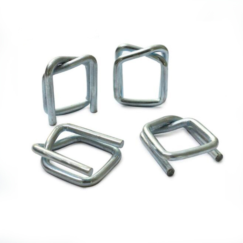 Manufacturer Wholesale Polyester Fiber Strap Packing Buckle Steel Wire Loop Packing Buckle Galvanized Packing Buckle 16Mm*3.5Mm