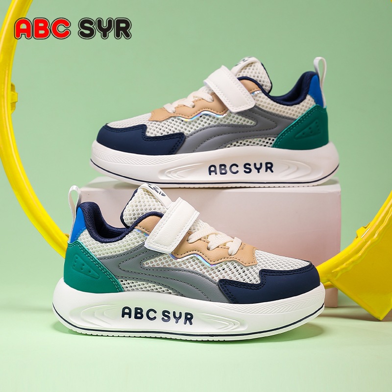 2025 New Summer Boys' Sports Shoes Soft Sole Lightweight Girls' Sports Shoes Mesh Breathable Student Sports Shoes