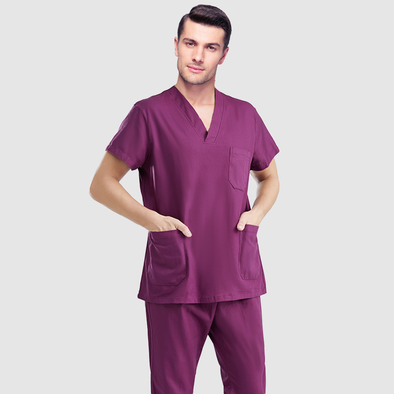 Picture of Hand Washing Clothes, Short-Sleeved Men's and Women's Doctor Clothes, Pure Cotton Surgical Clothes, Oral Beauty Work Clothes, Long-Sleeved Suits