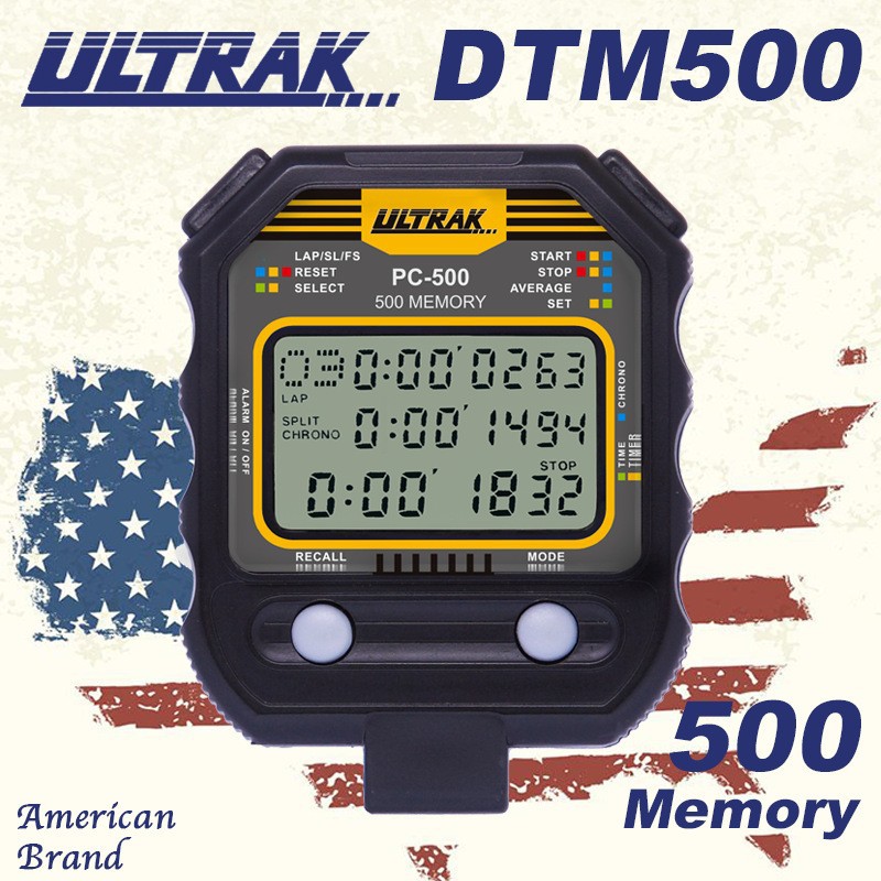 Picture of Electronic stopwatch DTM500 dingerzhi ULTRAK OSEC 500 Track 3 row display timer track and field training