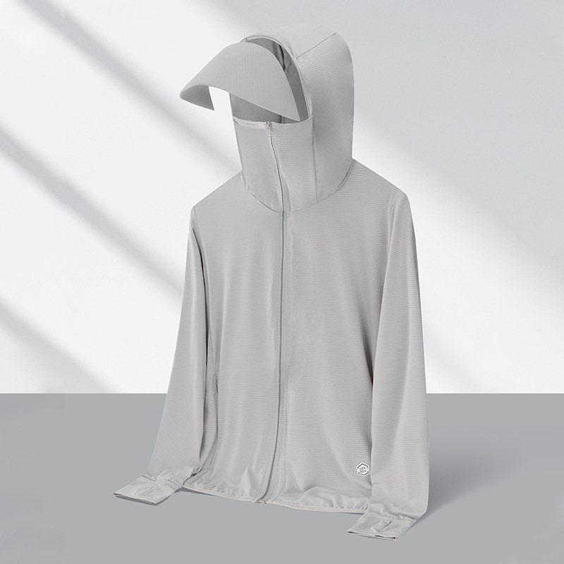 Sun protection clothing for men and women with hoodies 2025 summer new men's youth outdoor sports and leisure travel fishing skin clothes