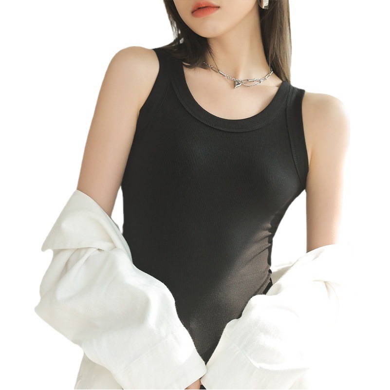 TikTok Camisole Women's Inner Wear Early Spring and Summer 2023 New Slim Fit Base Shirt Women's Outer Wear Sleeveless Small Back
