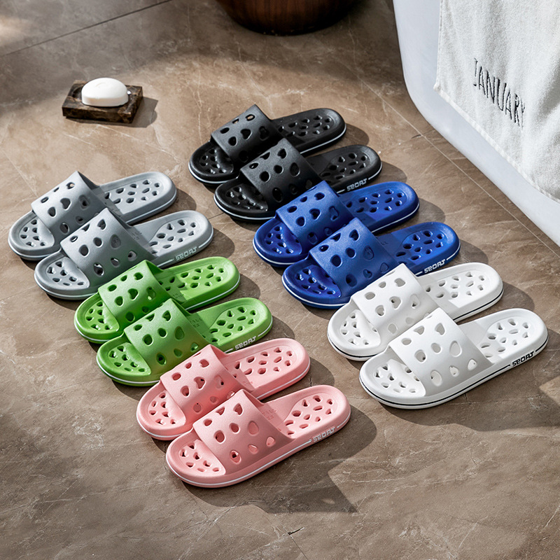 Cross-border Bathroom Non-slip Slippers Men's 2024 New Indoor Home Bath Odor-leaking Toilet Sandals for Women